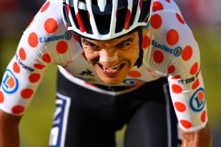 LA PLANCHE FRANCE SEPTEMBER 19 Richard Carapaz of Ecuador and Team INEOS Grenadiers Polka Dot Mountain Jersey during the 107th Tour de France 2020 Stage 20 a 362km Individual Time Trial stage from Lure to La Planche Des Belles Filles 1035m ITT TDF2020 LeTour on September 19 2020 in La Planche France Photo by Stuart FranklinGetty Images