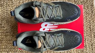 A pair of New Balance Fresh Foam Hierro v6 shoes viewed from above