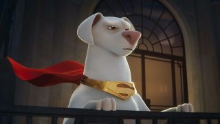Caped Krypto the Superdog in DC League of Super-Pets