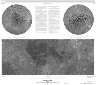 A new moon map based on images from the Lunar Reconnaissance Orbiter's wide-angle camera.