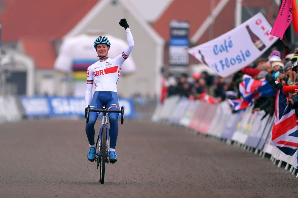Ben Tulett (Great-Britain) wins the junior men's race at the UCI Cyclo-cross world championships