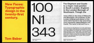 Entitled New Faces, Tom Baber's thesis at LCC discusses the craft of type design in the 21st century, inspired by his own experience creating a working typeface: Elephant Grotesk