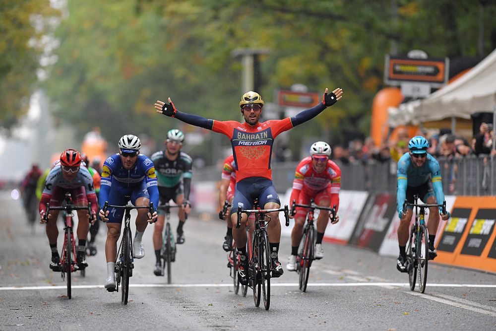 Sonny Colbrelli (Bahrain-Merida) wins Gran Piemonte 2018