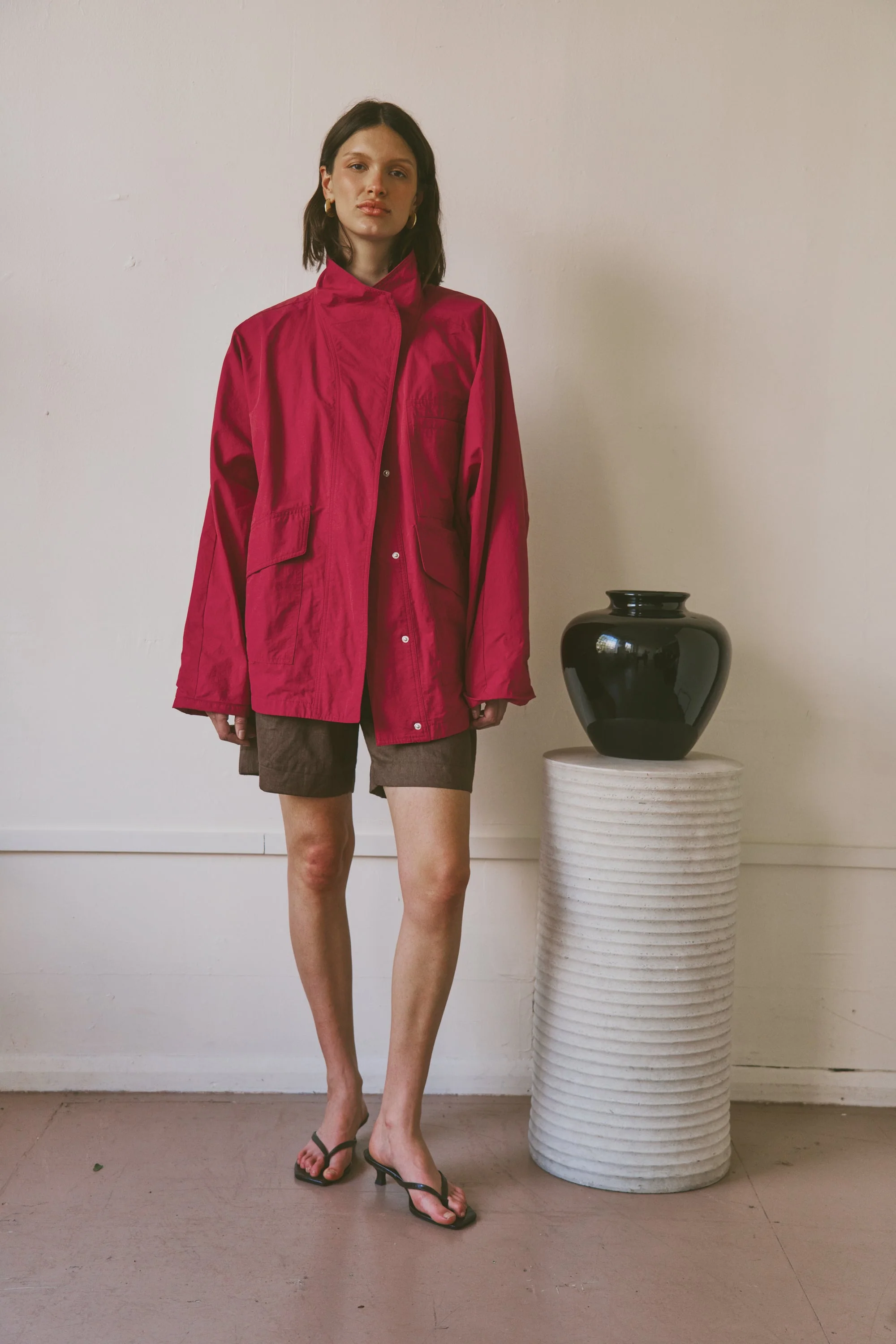 Fuchsia Shaw, The Arden Coat in Poppy