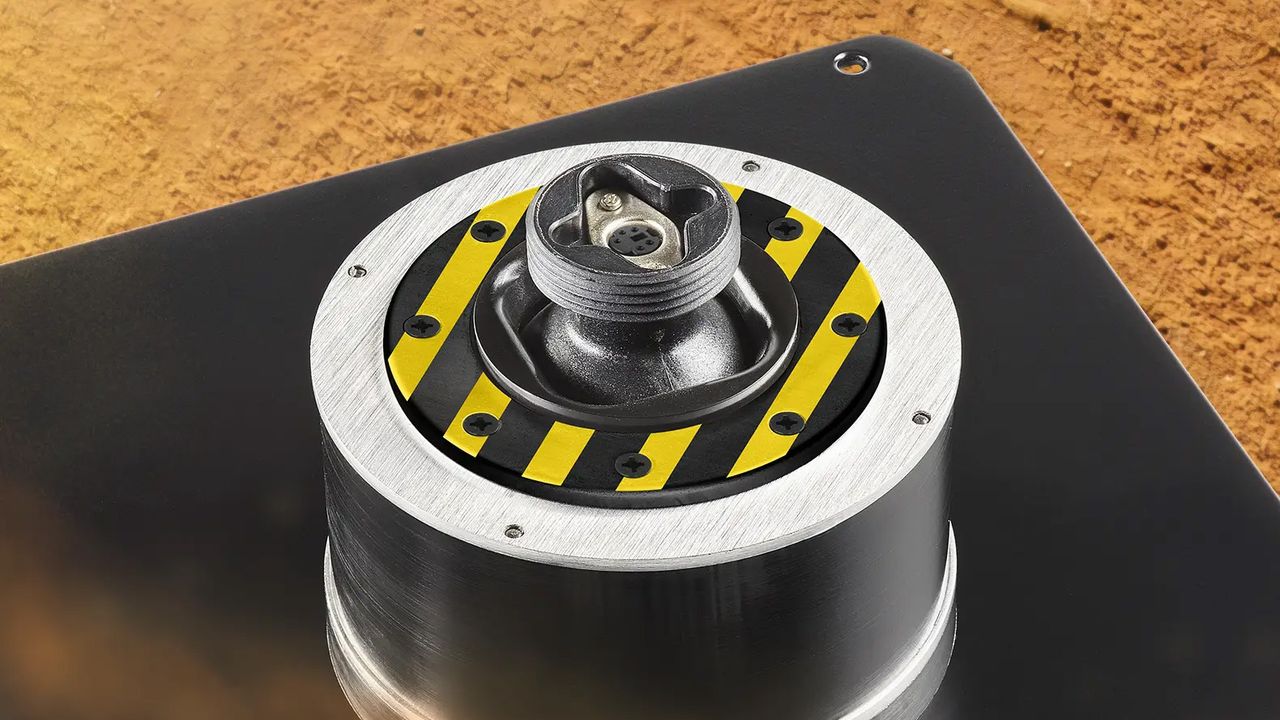 Thrustmaster HOTAS WARTHOG MK II flight stick promotional renders with a dusty desert background scene