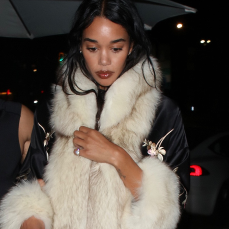 Laura Harrier steps out for Kelsey Merritt&rsquo;s milestone 30th birthday celebration in LA