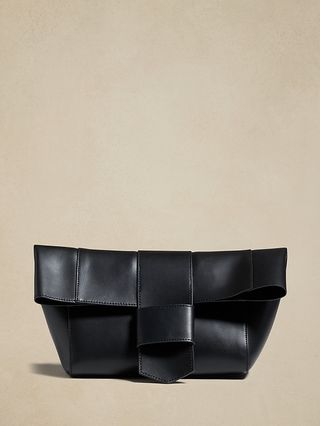 Banana Republic Factory Leather Tab Oversized Clutch