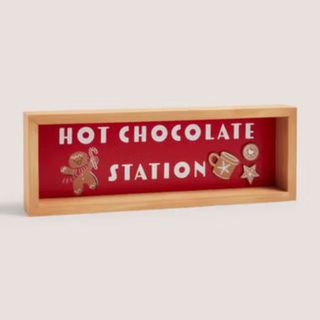 Hot chocolate station sign