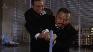 Sean Connery and Harold Sakata in Goldfinger