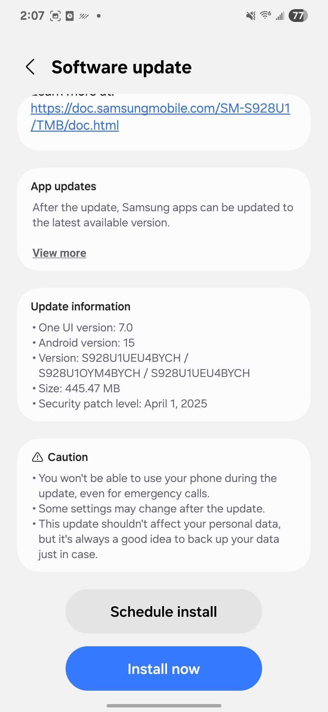 One UI 7 update shows up on S24 series