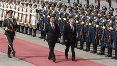 Vladimir Putin and Xi Jinping in Beijing in 2018