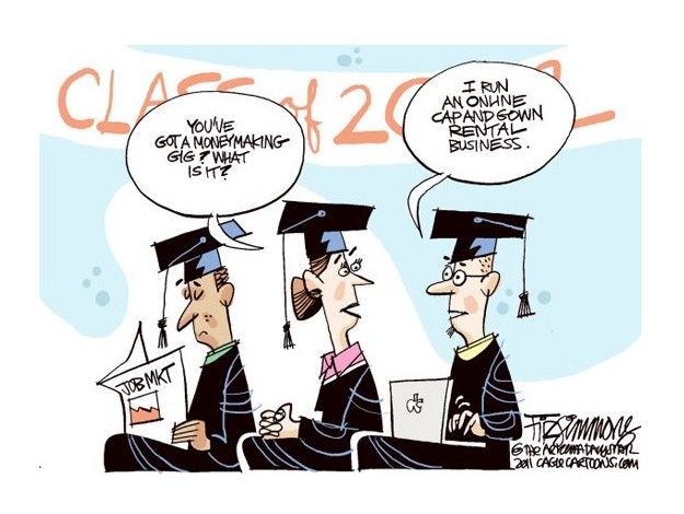 Grads stimulate the economy