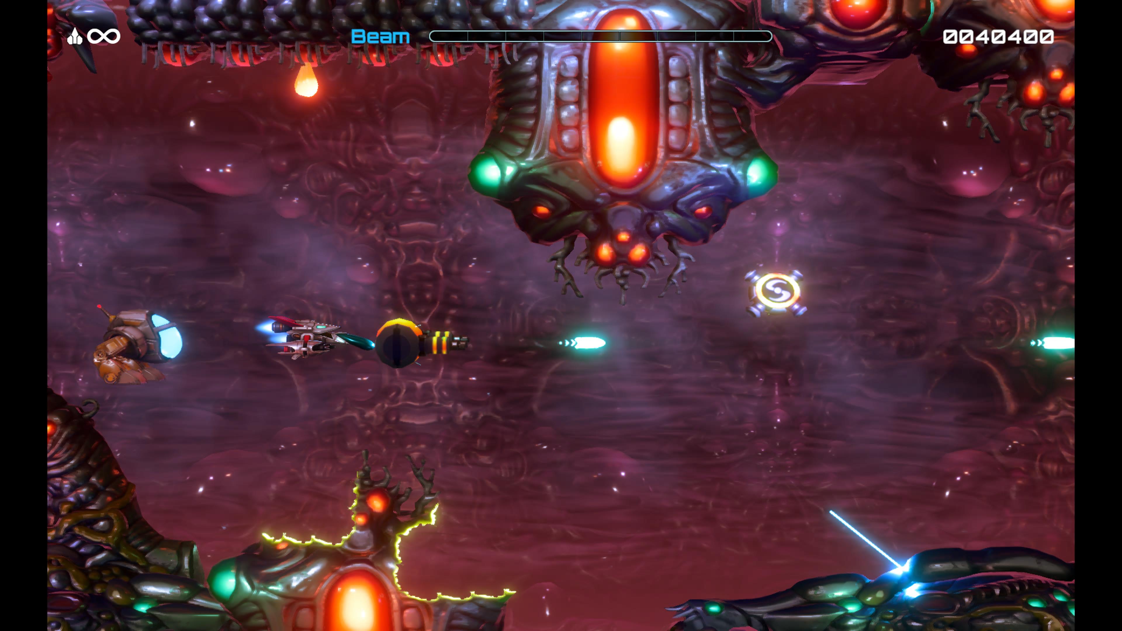 Screens from retro shooter R-Type