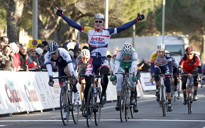 Andre Greipel (Lotto Belisol) continued his winning ways in the Tour Med