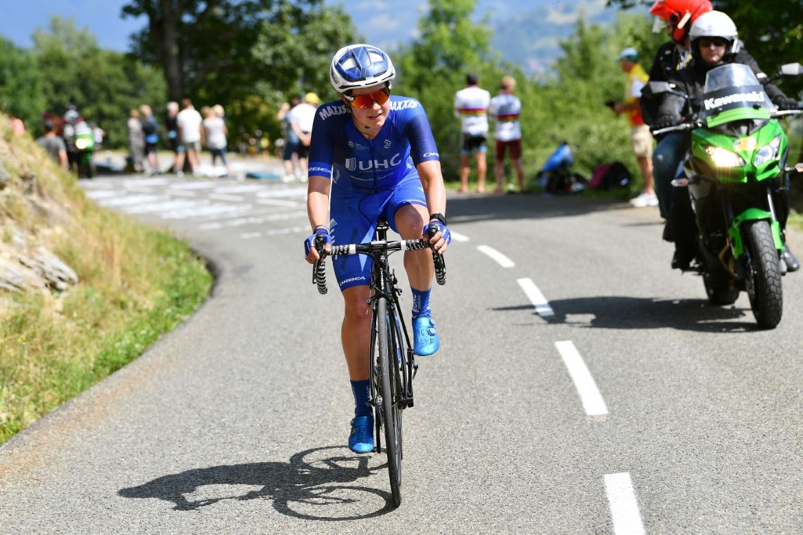 Leah Thomas rode an aggressive race