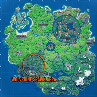 Fortnite Wolverine location map