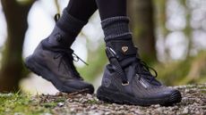 person wearing TERREIN hiking boots
