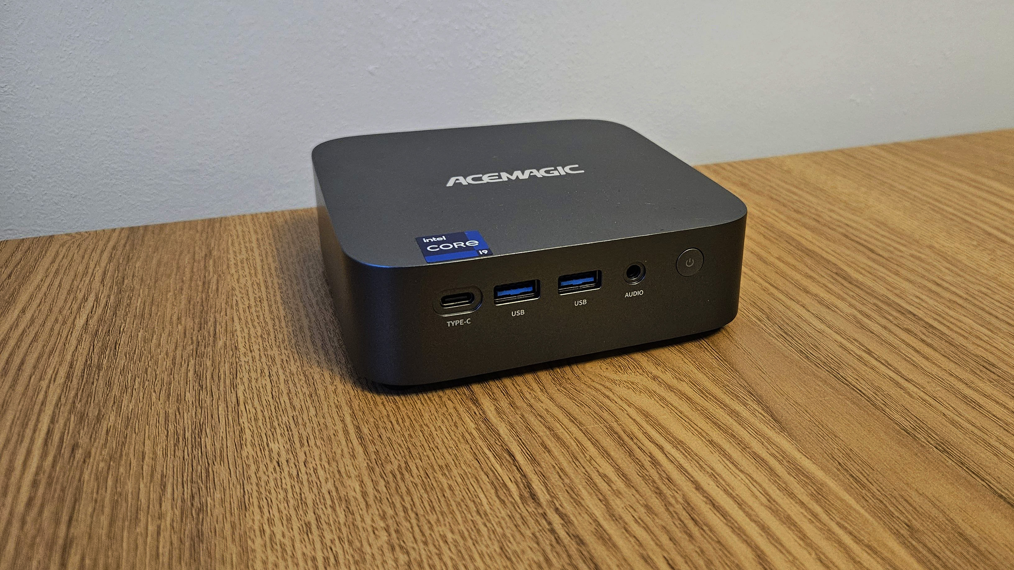 The Acemagic Matrix Mini M1 on a desk