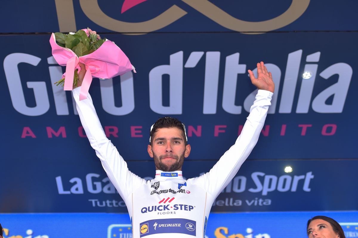 Fernando Gaviria also leads the best young rider classification