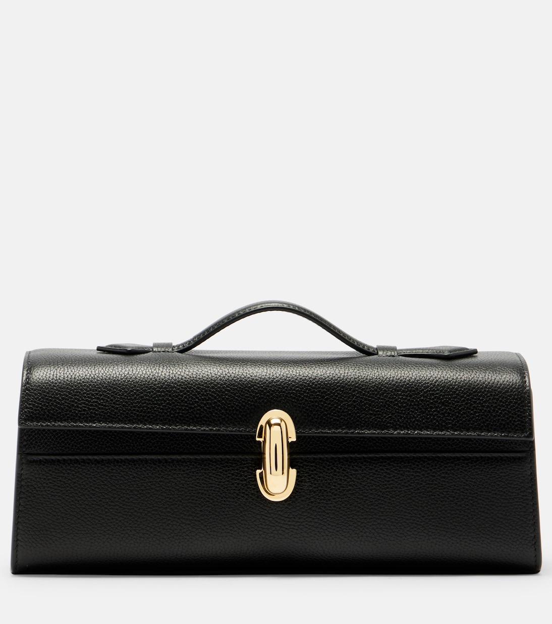 Slim Symmetry Leather Tote Bag