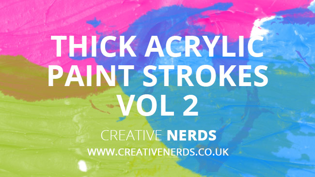 Photoshop brushes: Thick acrylic paint strokes 