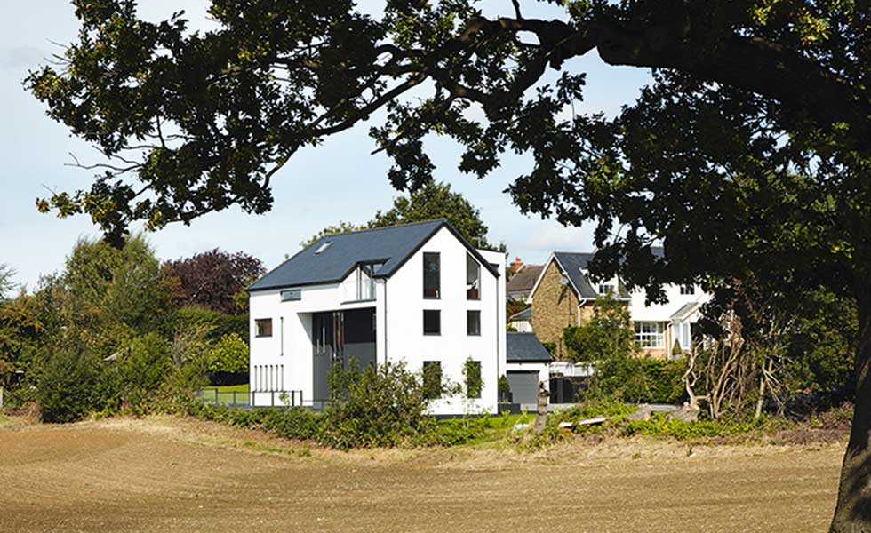 The new house designed by ClearArchitects takes advantage of the views