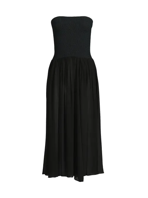 Strapless Hybrid Midi-Dress