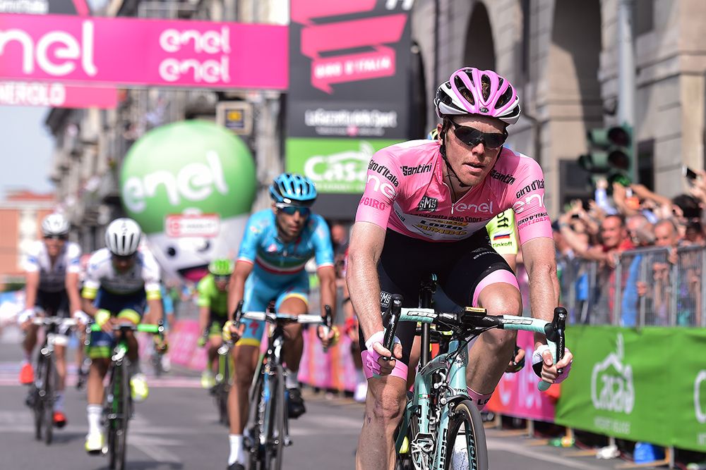 Steven Kruijswijk (LottoNl-Jumbo) in the maglia rosa