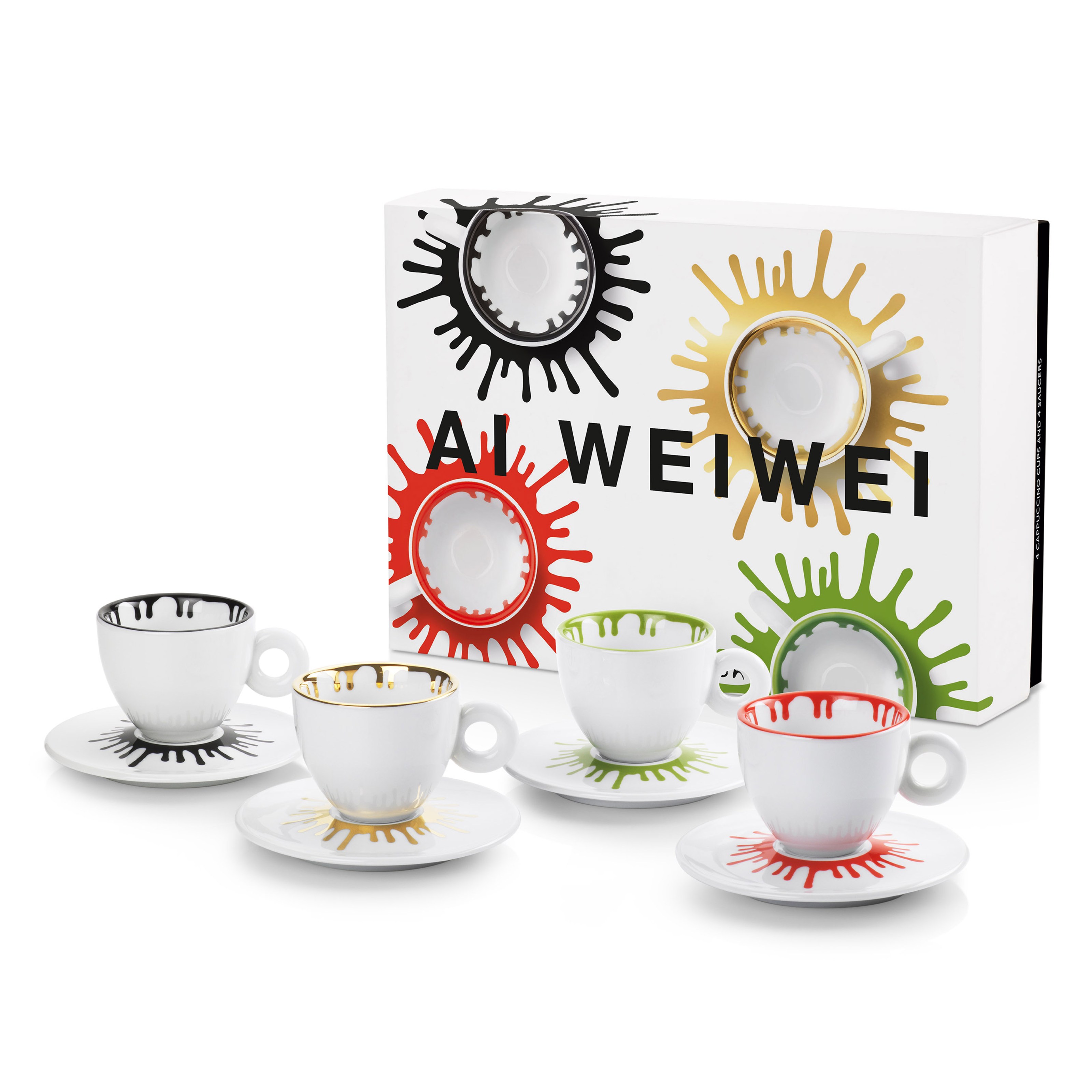 Ai Weiwei coffee cups from the exhibition, Italian Passion: The Art of Espresso