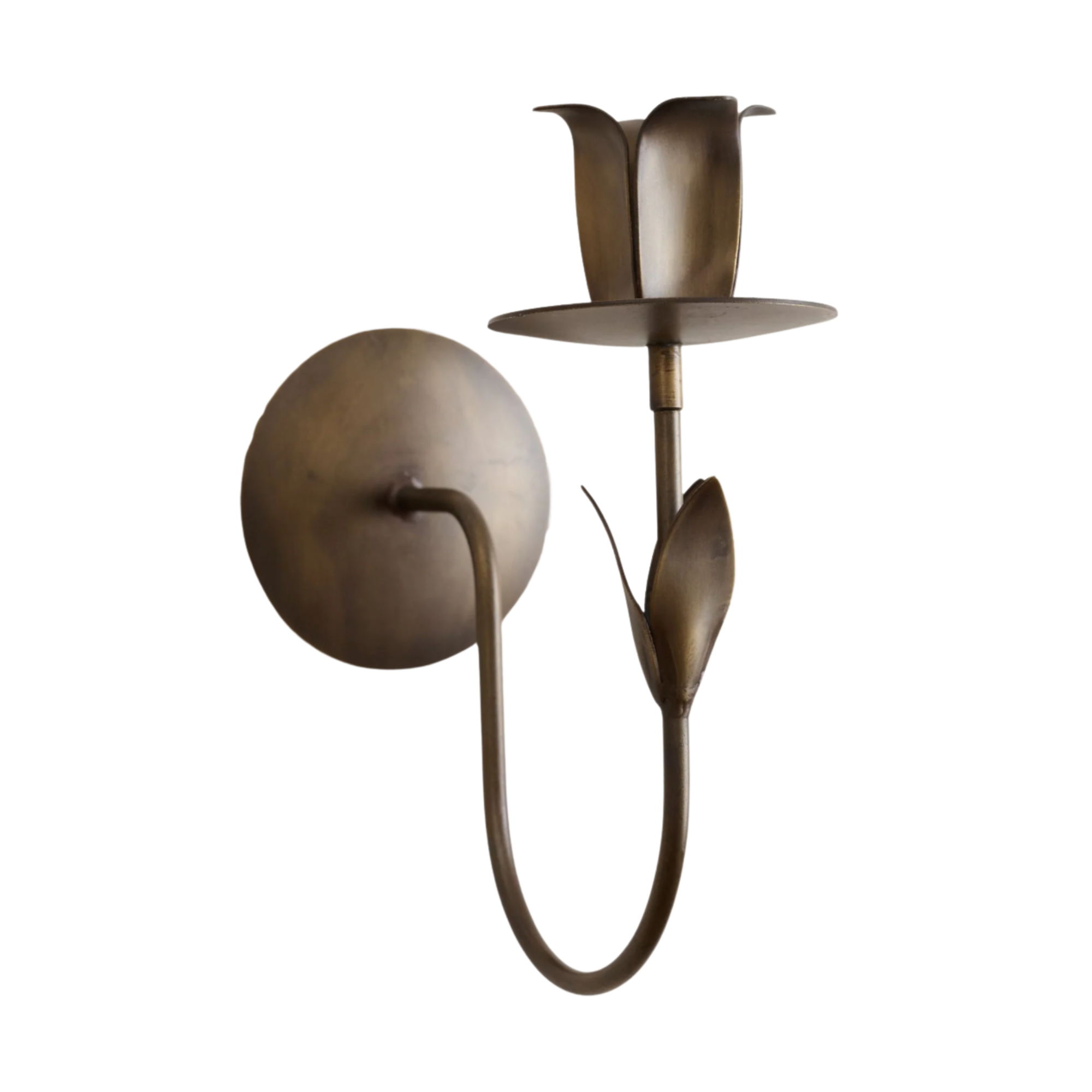 a tulip shaped candle holder