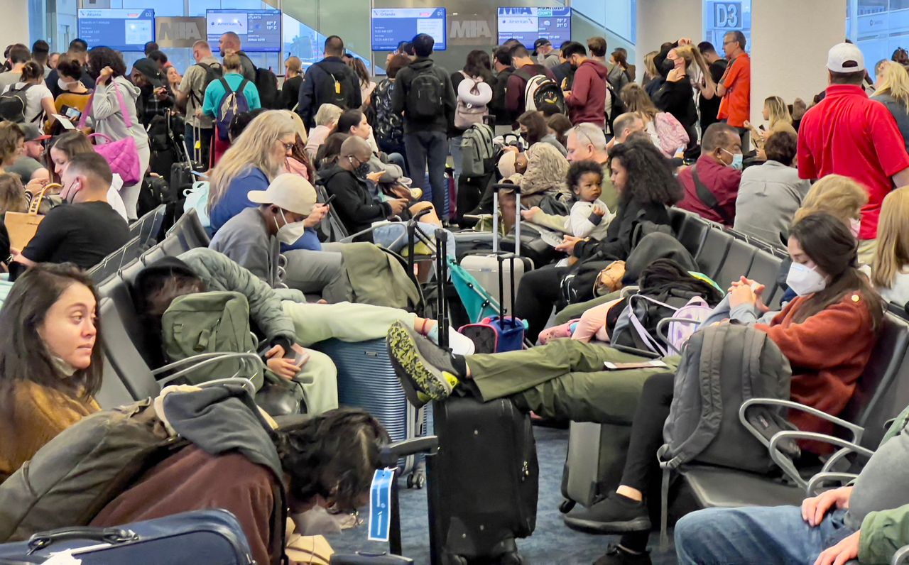 A crowded Miami boarding area marks a more &amp;#039;controlled&amp;#039; phase of the pandemic