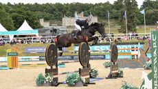 Louise Saywell and Kingsborough Kasper win the CSI3* Bolesworth grand prix.
