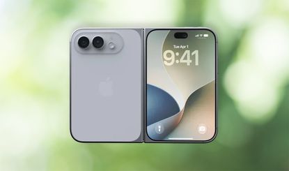 iPhone Ultra shown folded open from the outside