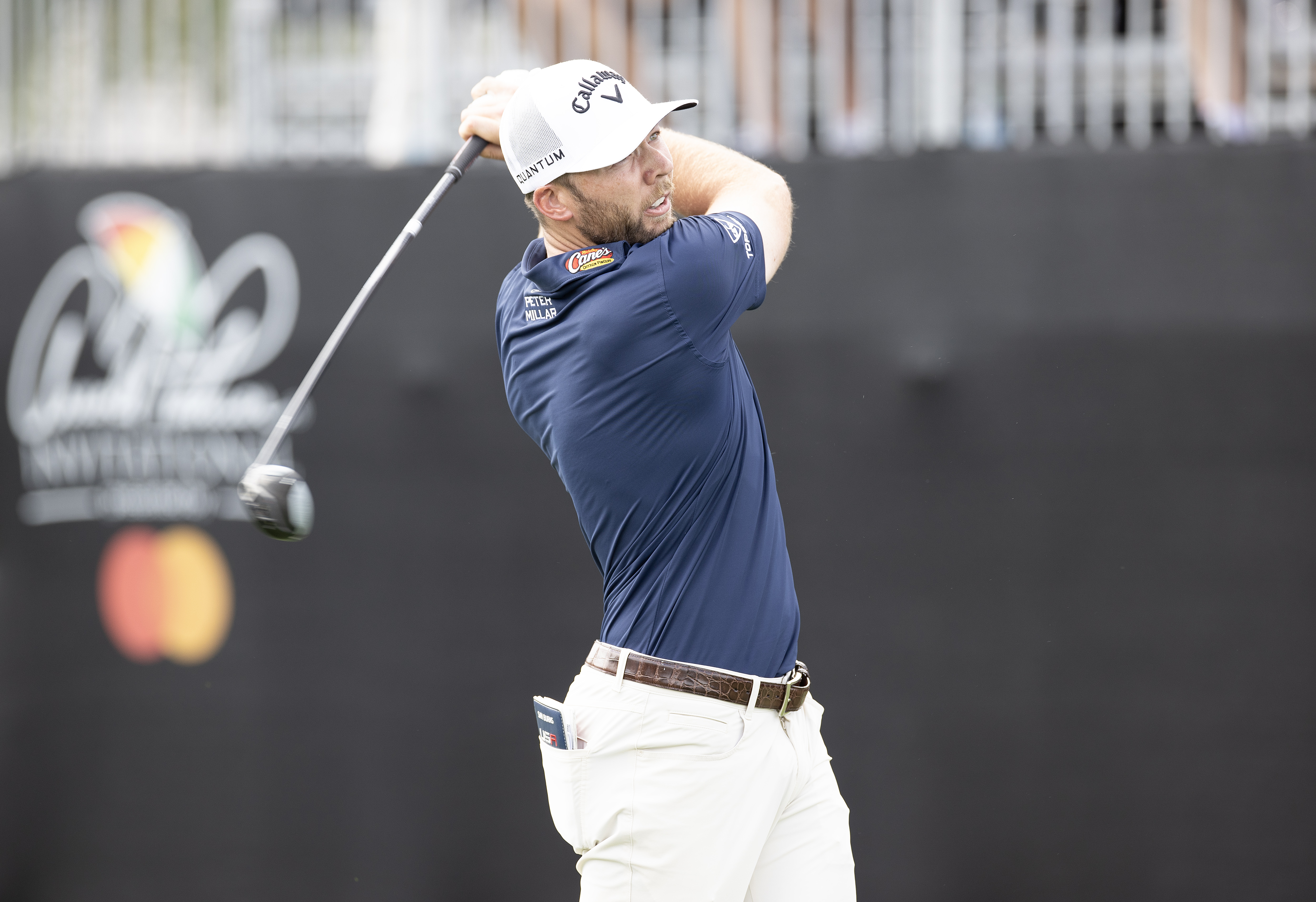 Sam Burns tees off at 1st hole during the first round of the Arnold Palmer Invitational presented by Mastercard 2026 at Arnold Palmer Bay Hill Golf Course