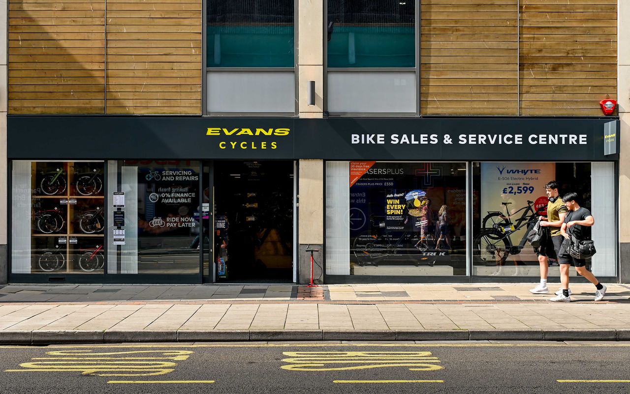 Evans Cycles Bristol storefront 2024