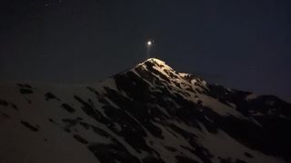 Image provided by Alpine Rescue Team show the rescue of two hikers struck by lightning on Torreys Peak