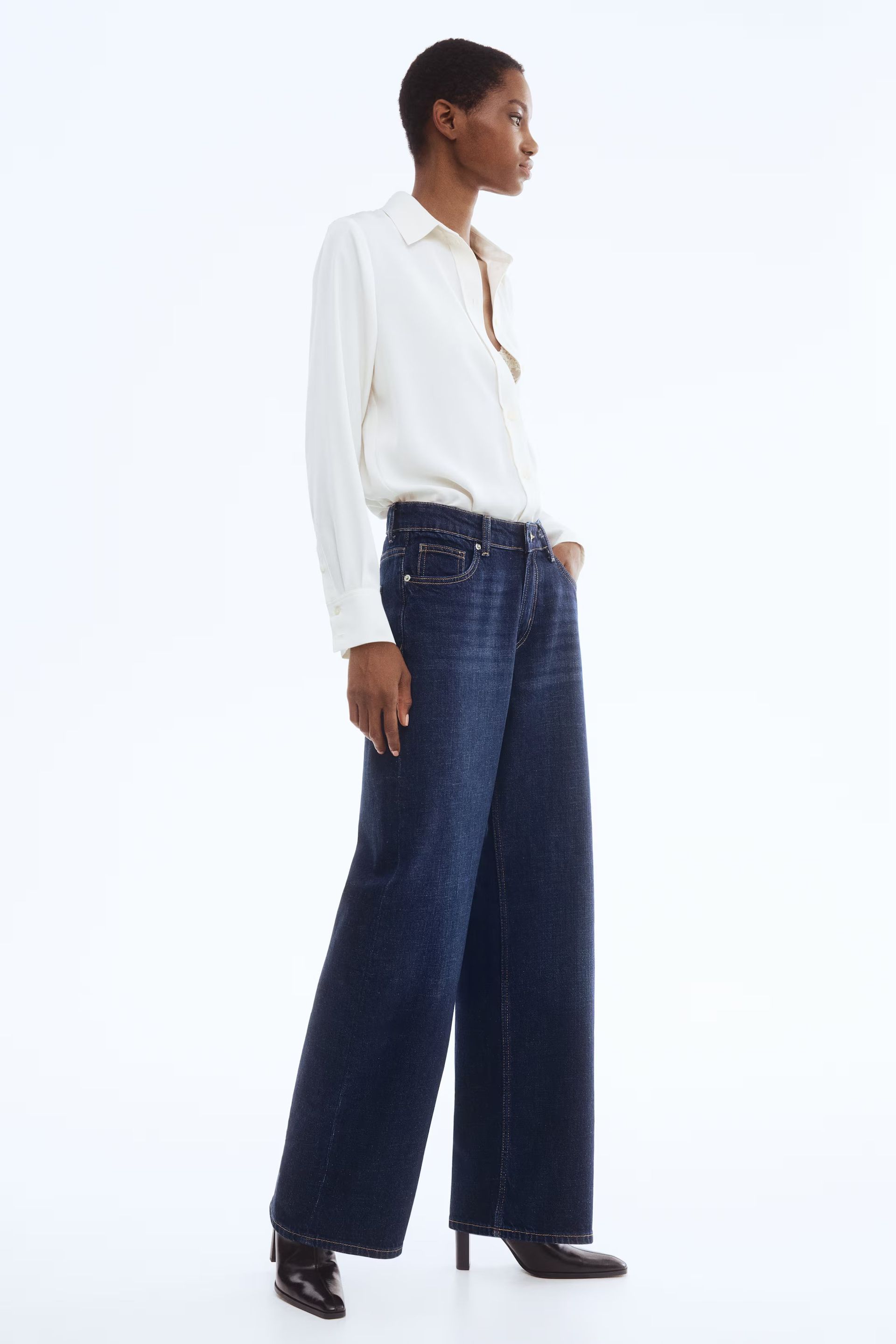 h&amp;m, Wide Regular Jeans