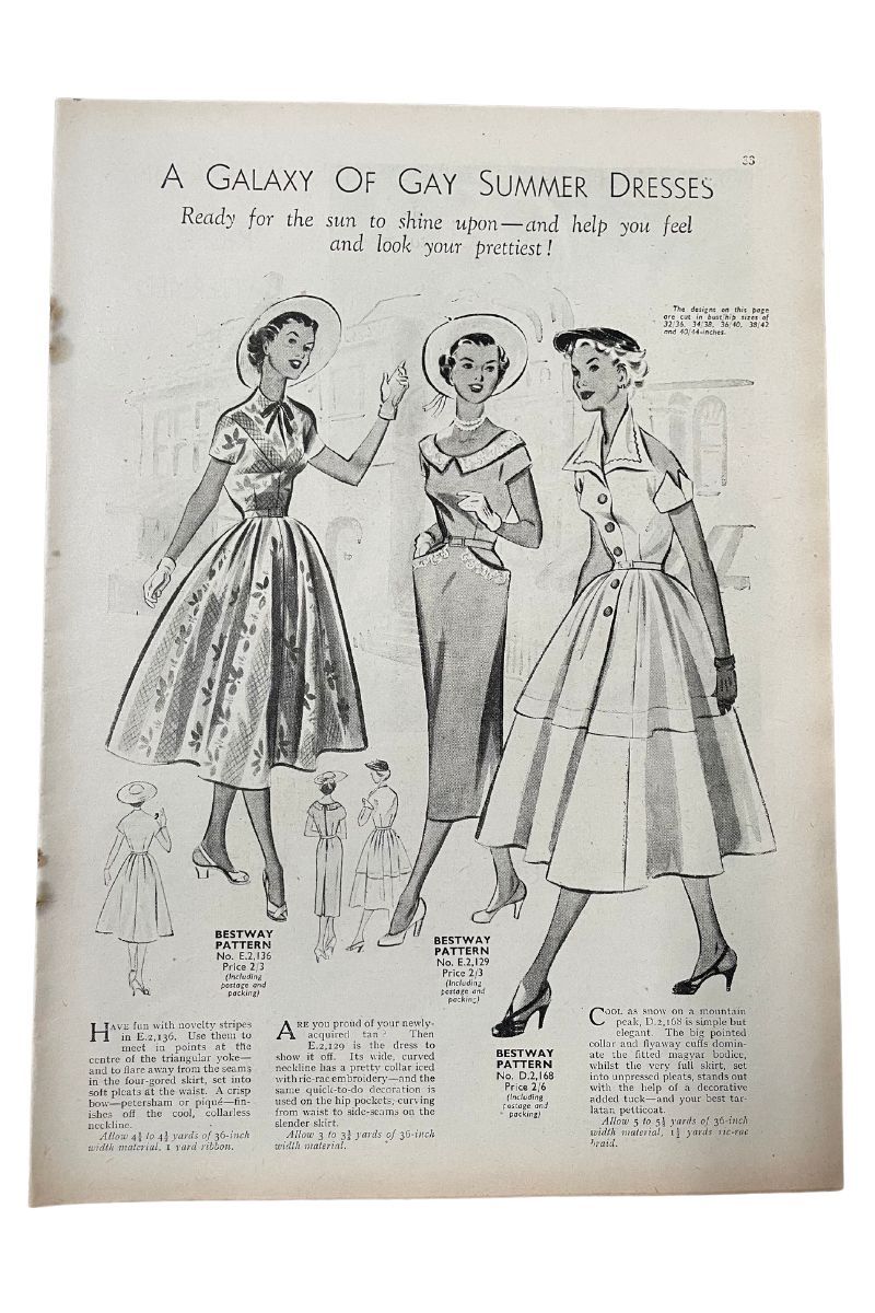 Fashion spread from woman&amp;home 1953