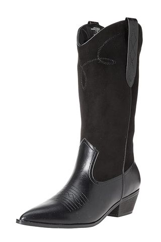 The Drop Women's Ace Midshaft Western Boot, Black, 8.5