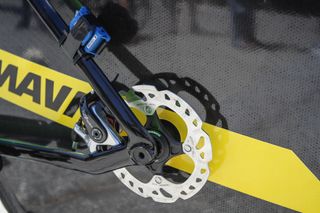 Shimano provide the disc rotors on the through axle design