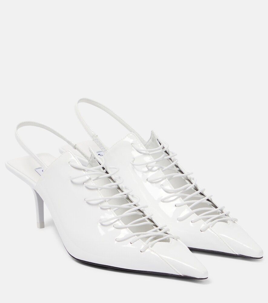 X Jean Paul Gaultier Corset Leather Pumps