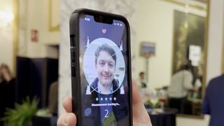 An image of the Anura app scanning a face