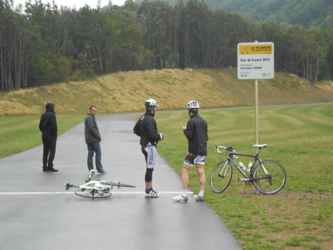 Many fun riders, including from Belgium, climb to Planche des belles filles since Chris Froome won up there in 2012