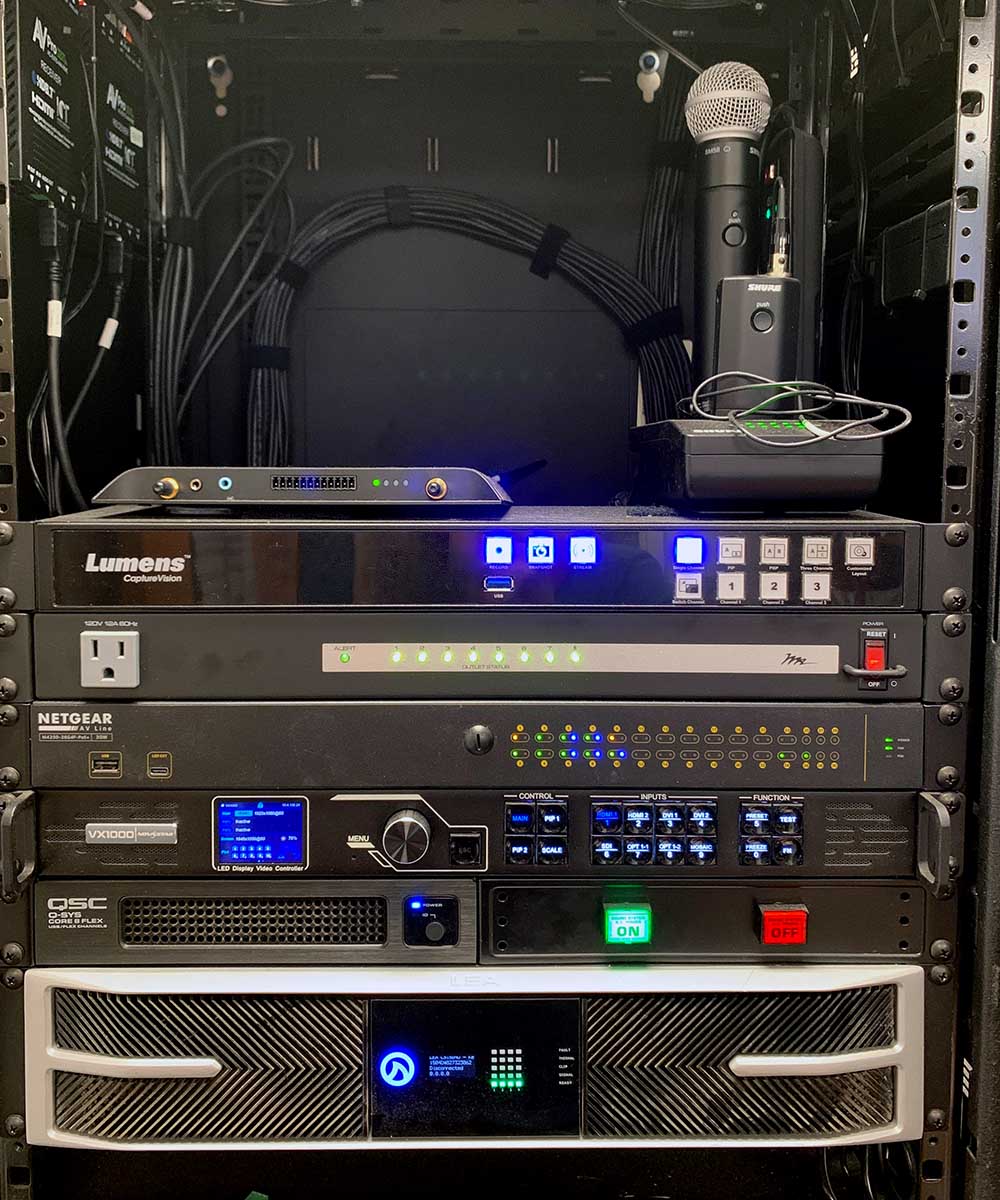Equipment Rack at King Center