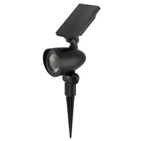 Harbor Breeze 60-Lumens 1-Watt Black Warm White Solar LED Spot light Harbor Breeze 60-Lumens 1-Watt Black Warm White Solar LED Spot light