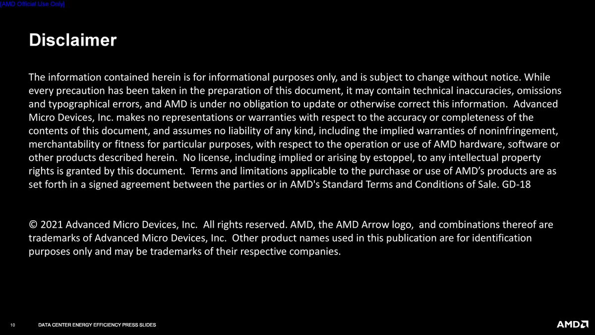AMD Accelerating Efficiency For Advanced Computing Demands slides