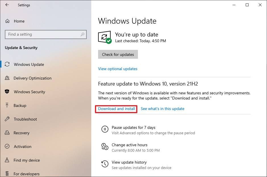 How to get the Windows 10 November 2021 Update on your PC | Windows Central