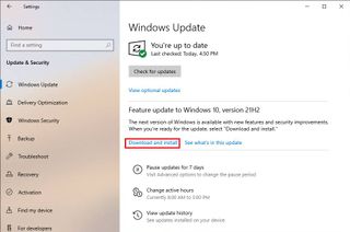Windows Update download November 2021 Update