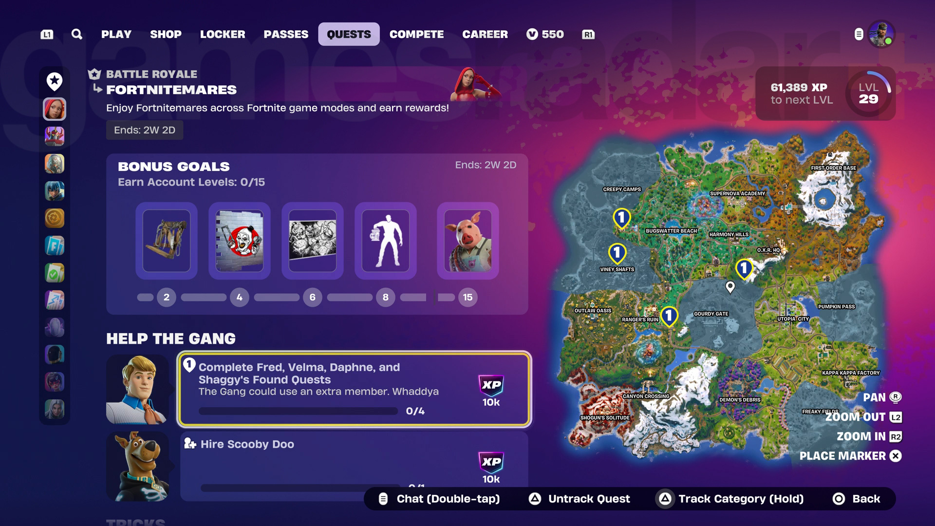 Fortnite Fortnitemares Quests 2025