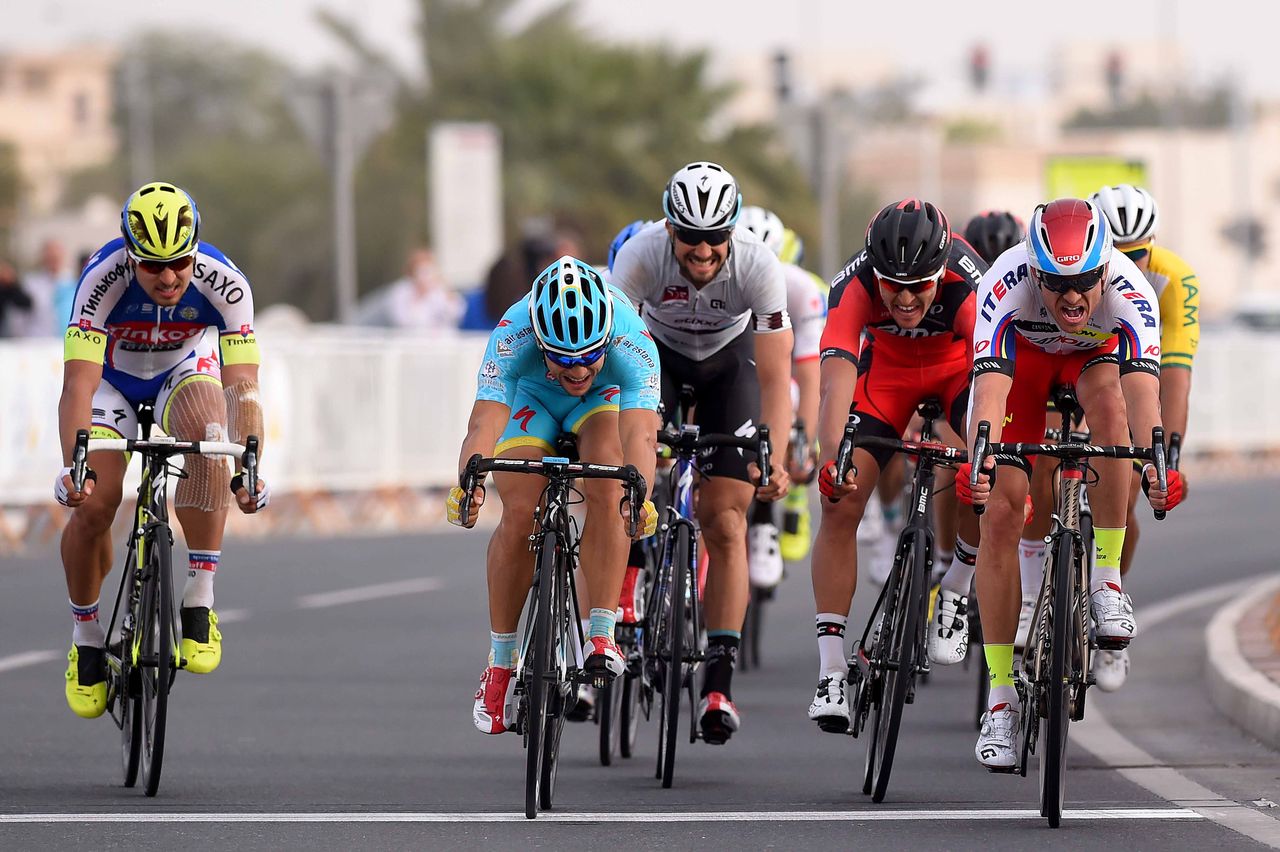 Alexander Kristoff (Katusha) wins stage 2 of the Tour of Qatar